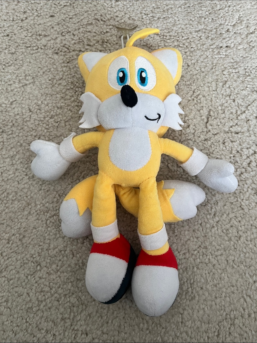 Sonic The Hedgehog Miles Prower Tails 10” Window Hang Plush W/ Suction